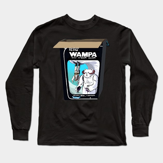 Vintage Wampa Toy Box Sketch Long Sleeve T-Shirt by Darth Tuba